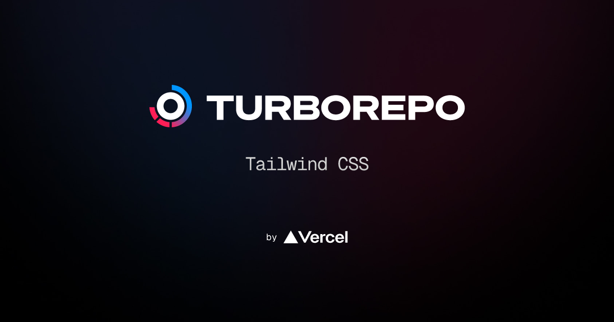 Turborepo with Tailwind CSS setup diagram